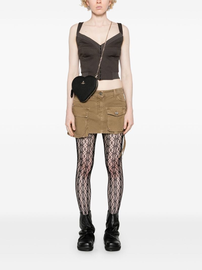 Black Heart Cross Body Bag