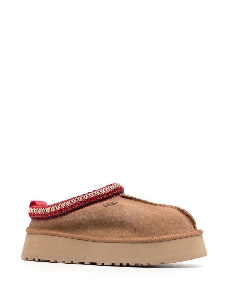 Brown Tazz Flatform Slippers