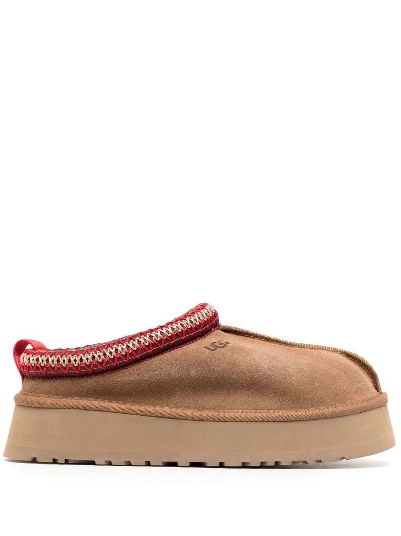 Brown Tazz Flatform Slippers