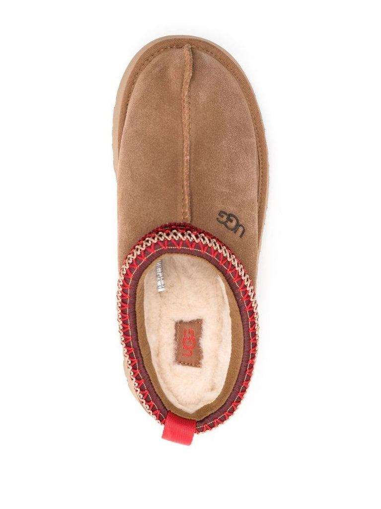 Brown Tazz Flatform Slippers