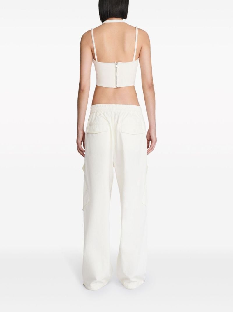 White Braided Corset Top