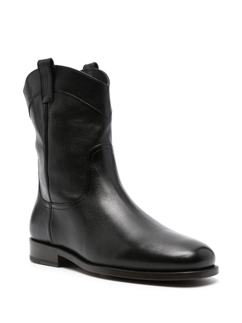 Black Western Leather Boots
