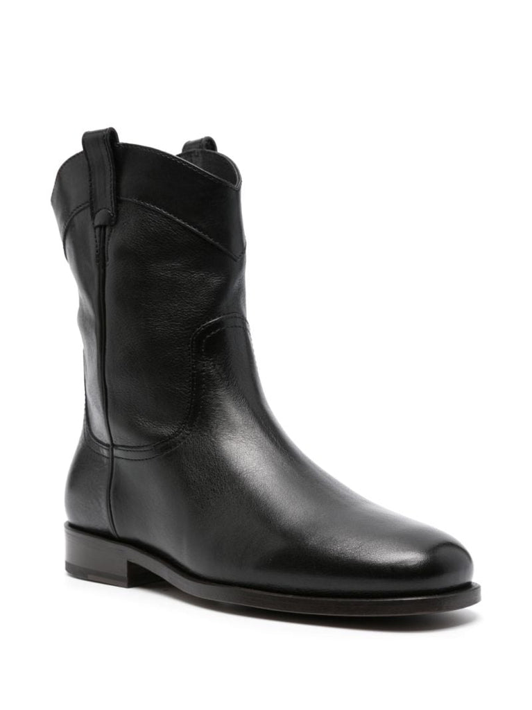 Black Western Leather Boots