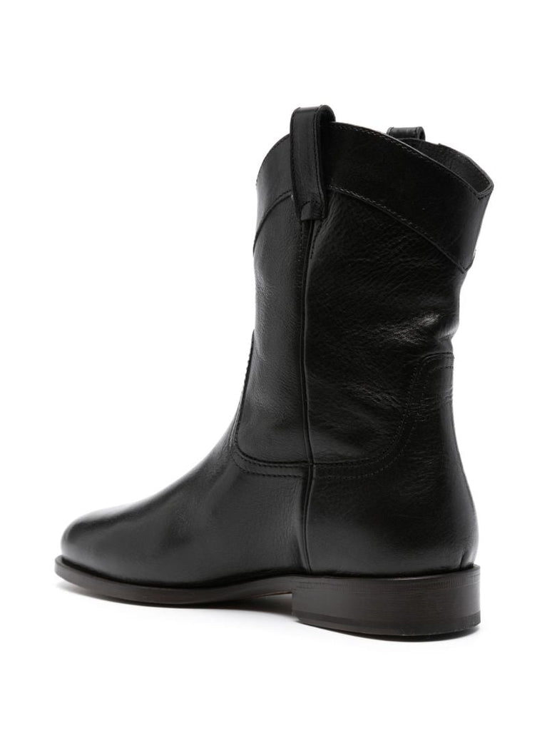 Black Western Leather Boots