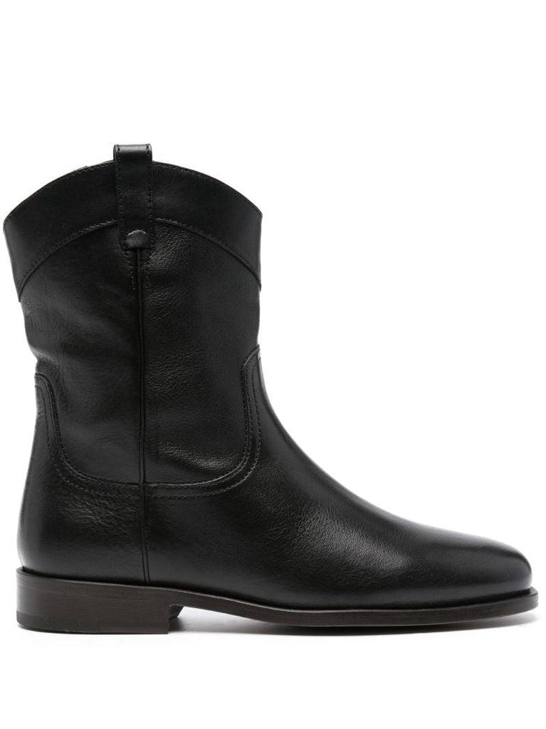 Black Western Leather Boots