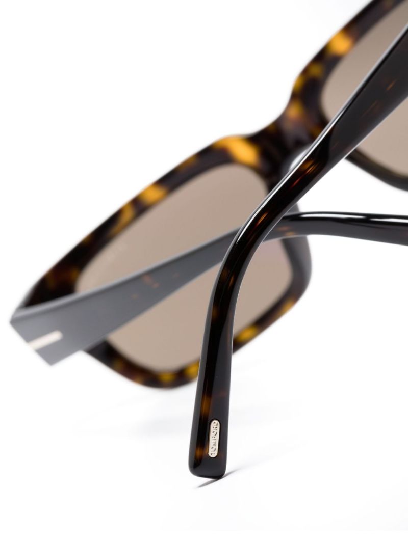 Brown Ezra Rectangle Frame Sunglasses