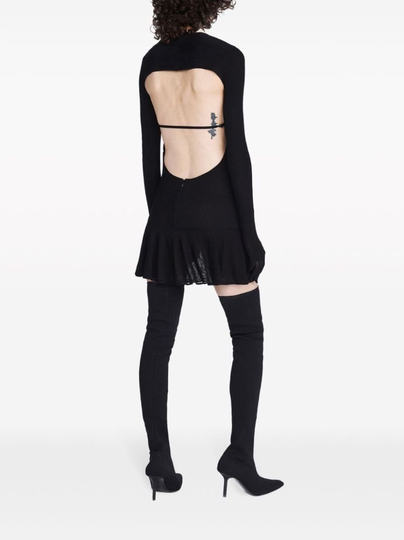Black Gradient Chain Mini Dress
