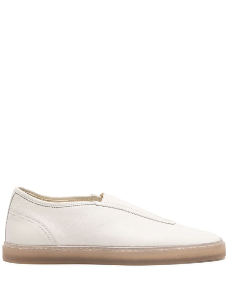 White Linoleum Leather Sneakers