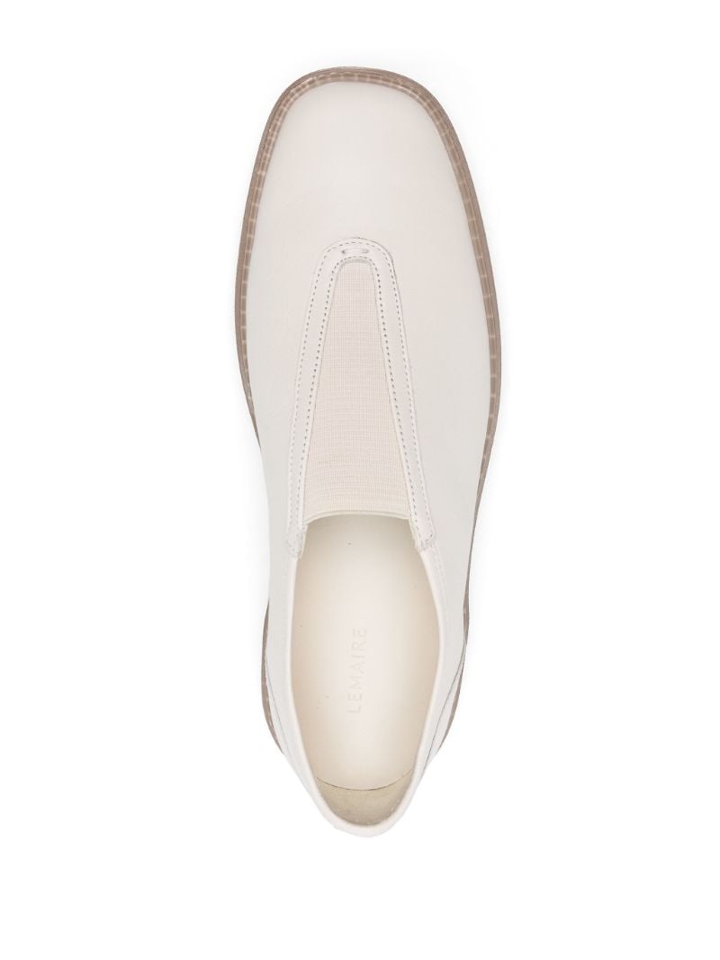 White Linoleum Leather Sneakers