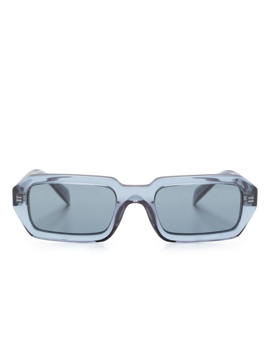Blue Rectangle Frame Sunglasses