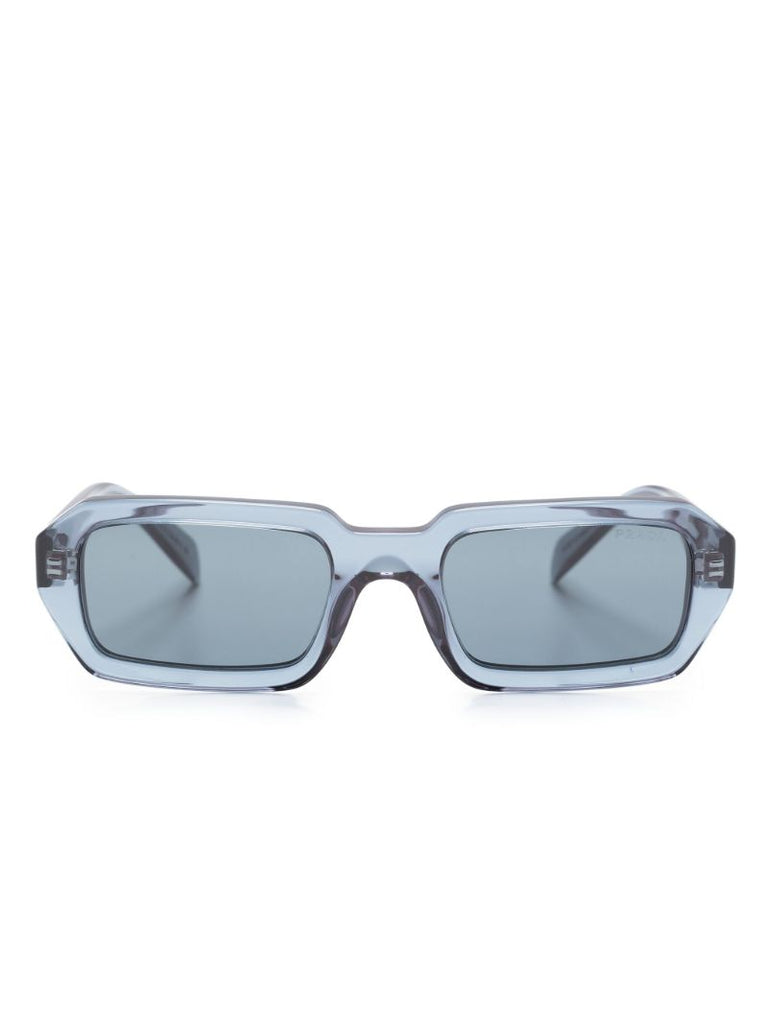 Blue Rectangle Frame Sunglasses