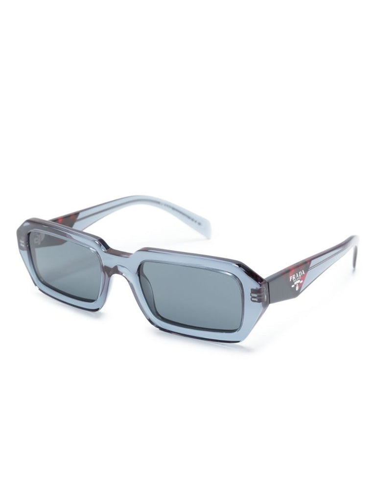 Blue Rectangle Frame Sunglasses