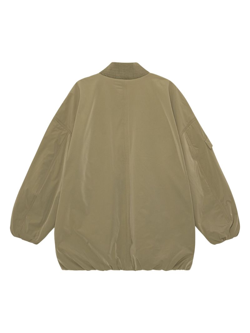 Green Oversized Bomber Jacket