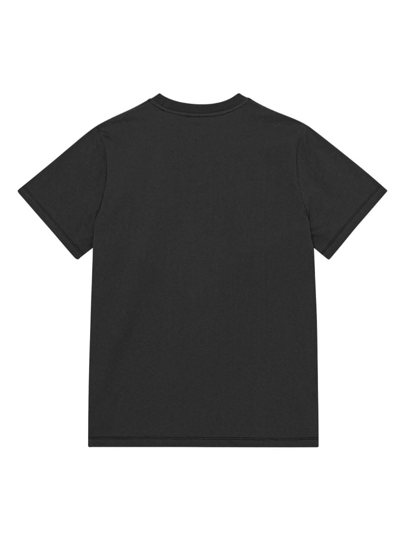 Grey Heart-print Organic-cotton T-shirt