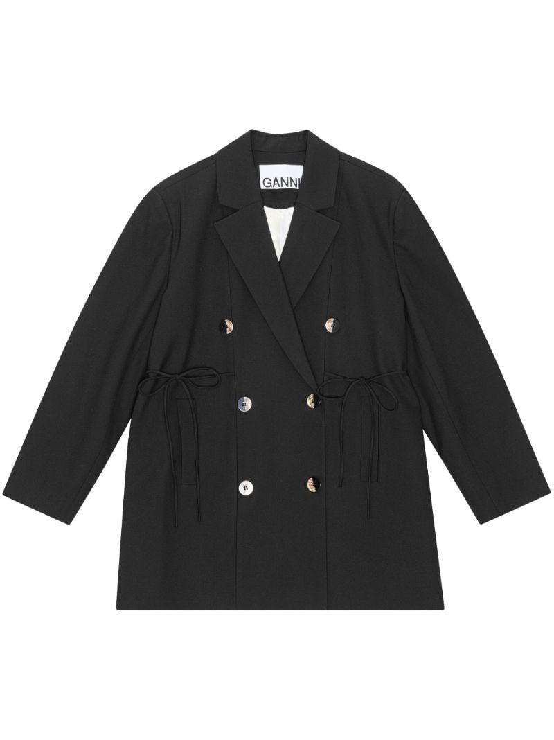 Black Double-breasted Blazer