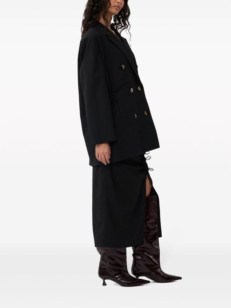 Black Double-breasted Blazer