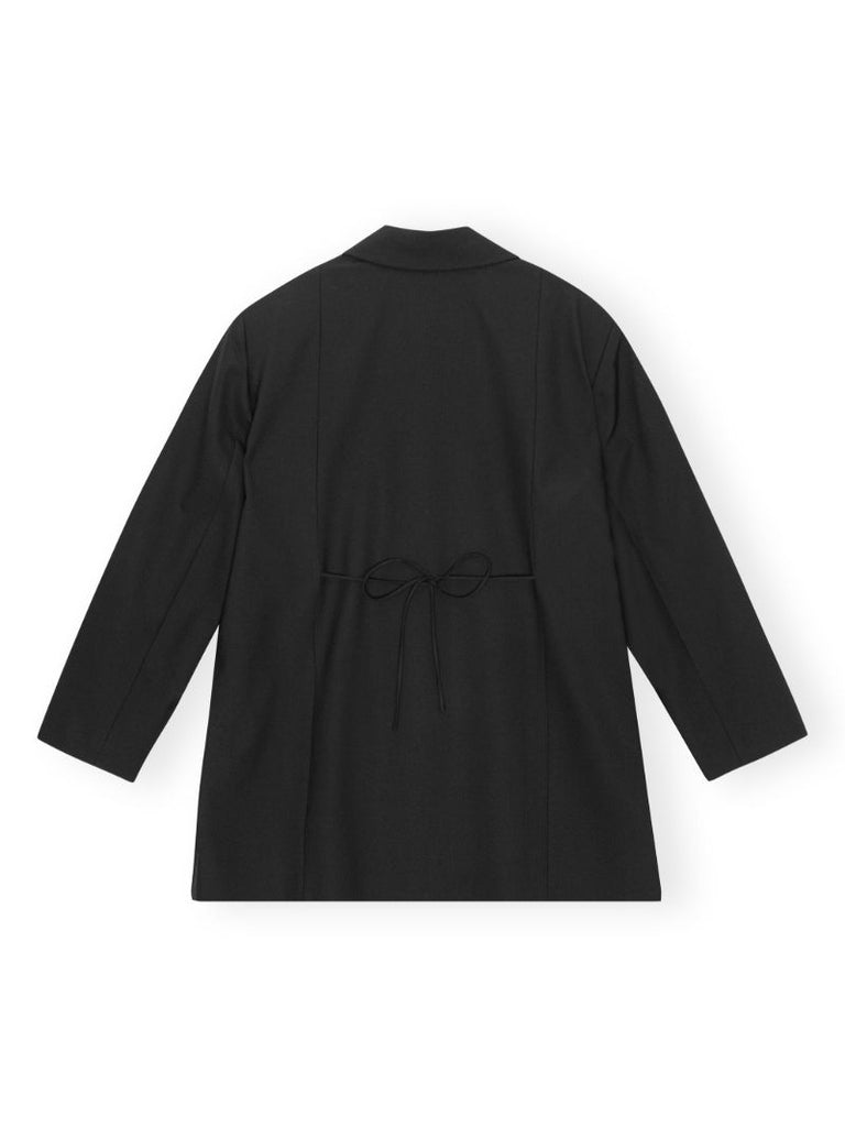 Black Double-breasted Blazer
