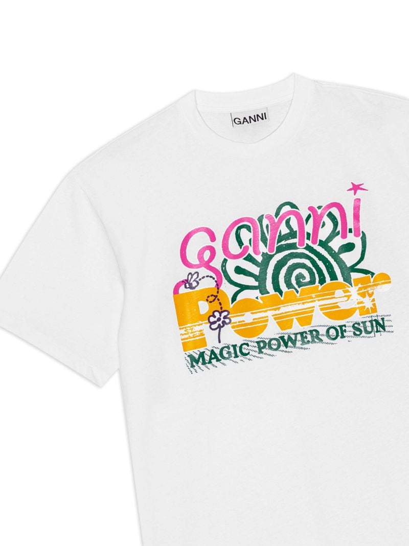 White Logo-print T-shirt