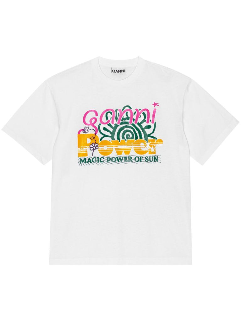 White Logo-print T-shirt