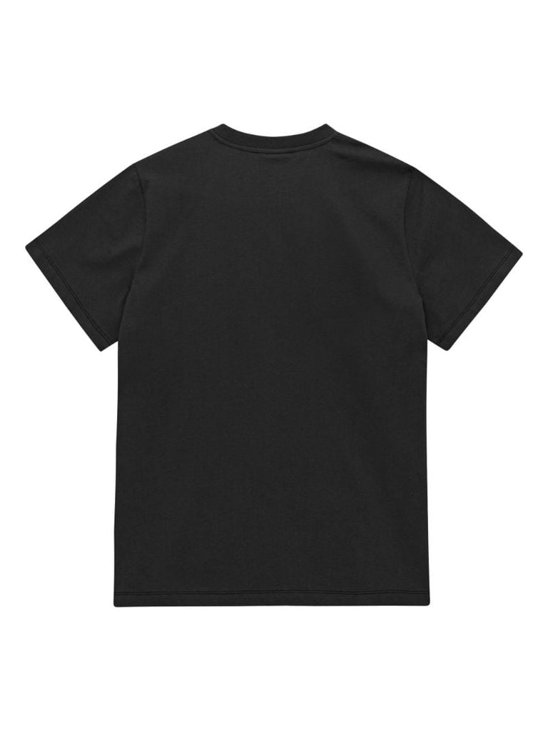 Black Graphic-print Cotton T-shirt