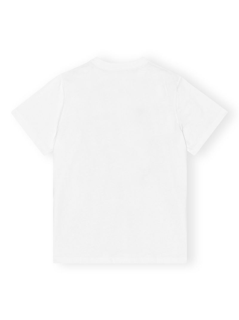 White Lemon-print Organic-cotton T-shirt