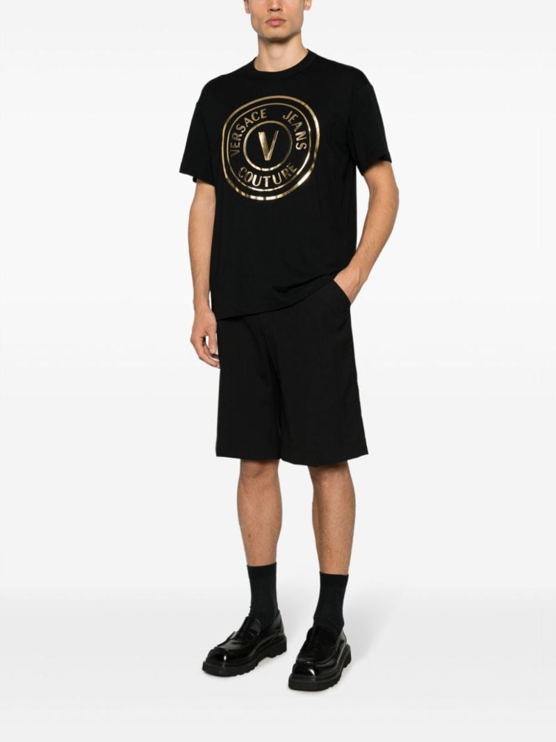 Black Logo-print Cotton T-shirt