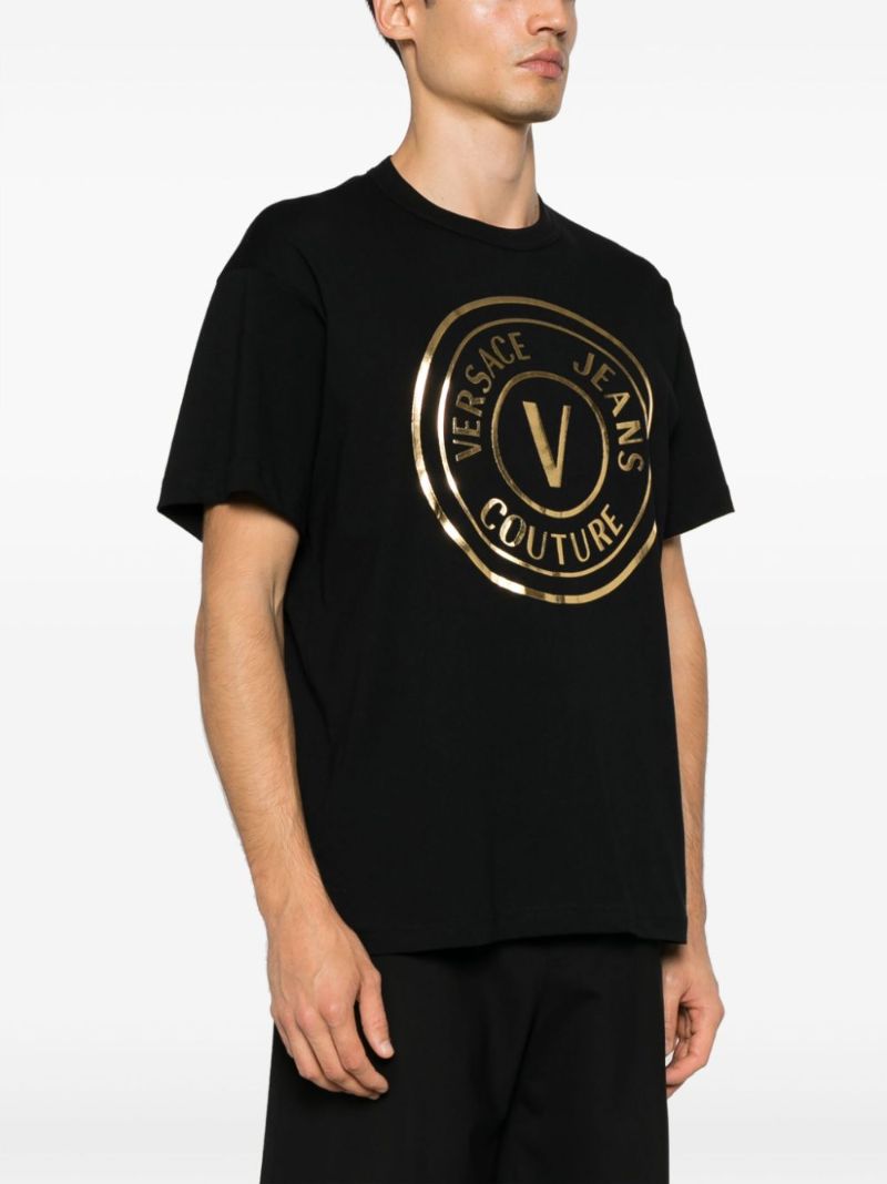 Black Logo-print Cotton T-shirt