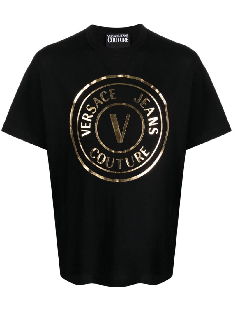 Black Logo-print Cotton T-shirt