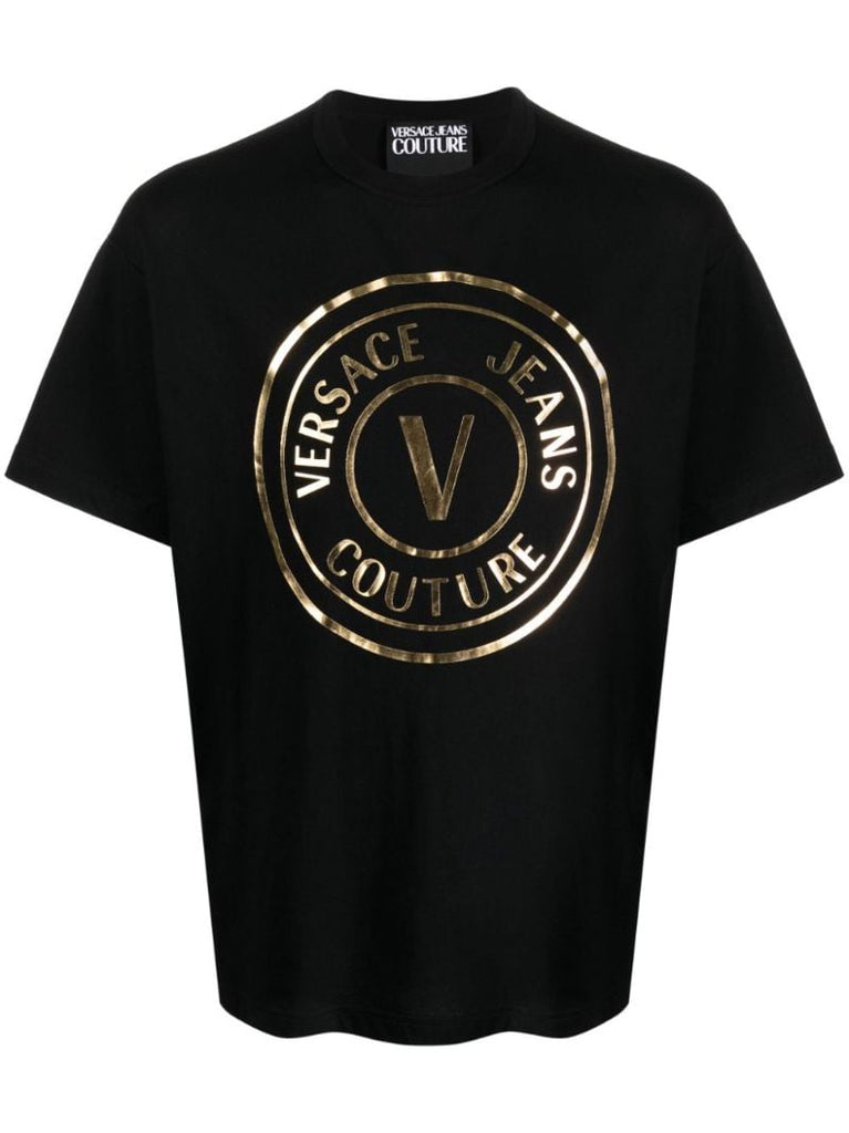 Black Logo-print Cotton T-shirt
