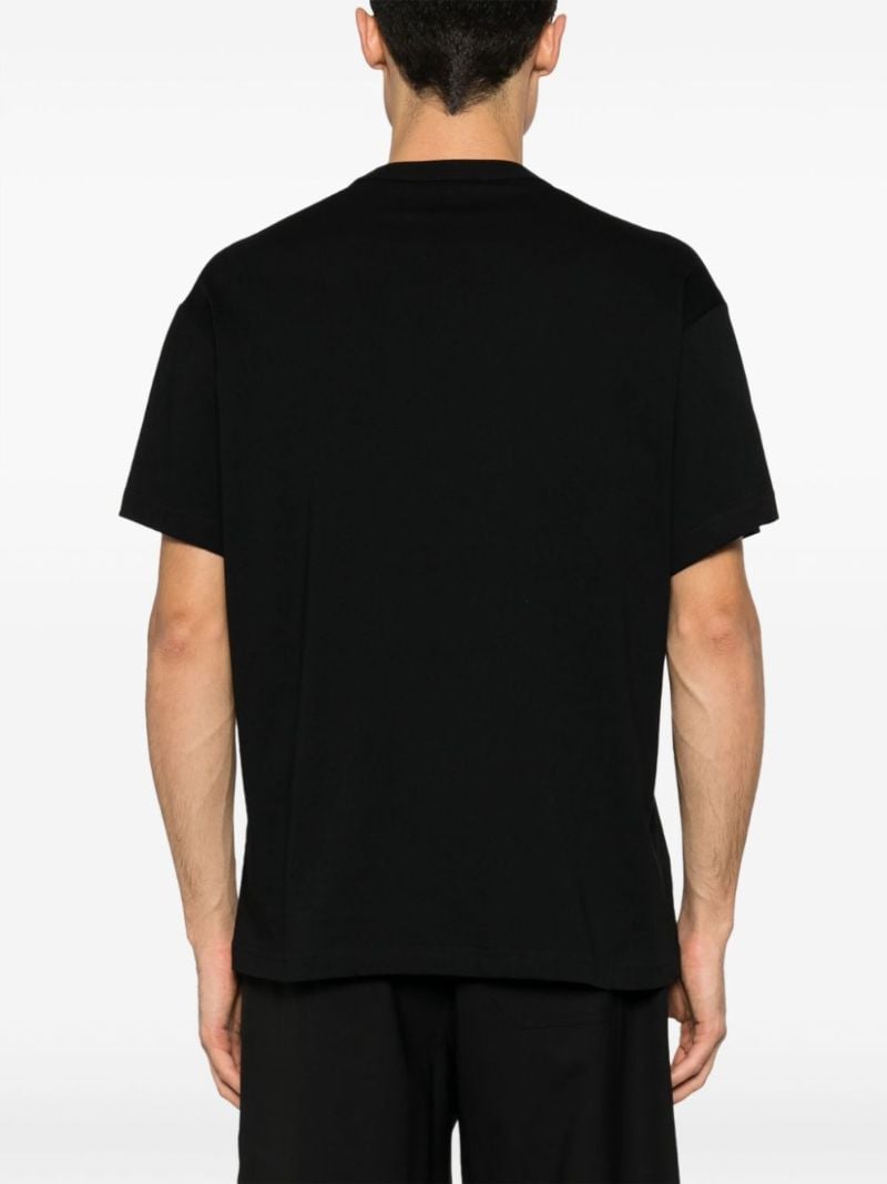 Black Logo-print Cotton T-shirt