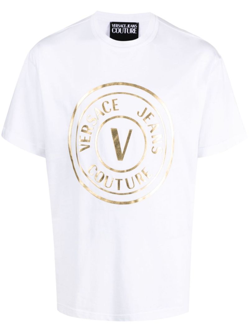White Logo-print Cotton T-shirt
