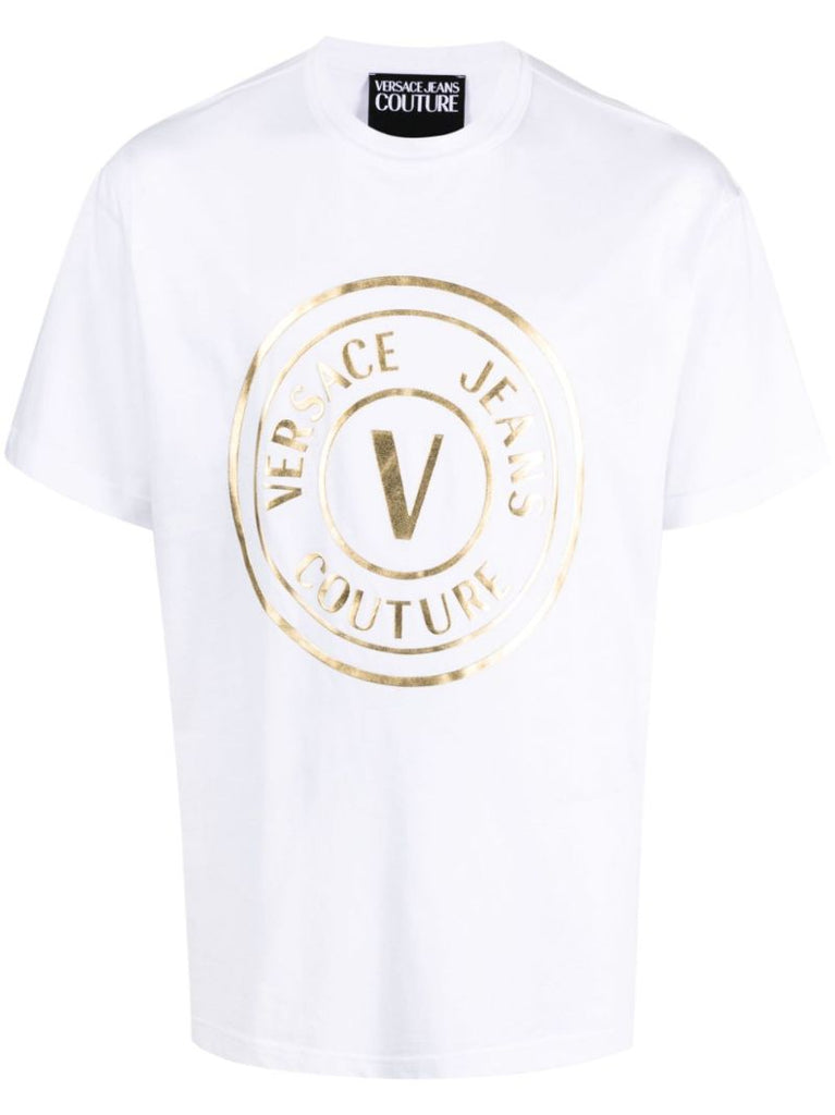 White Logo-print Cotton T-shirt