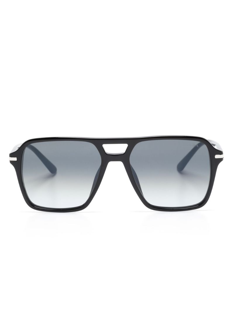 Black Pilot Frame Sunglasses