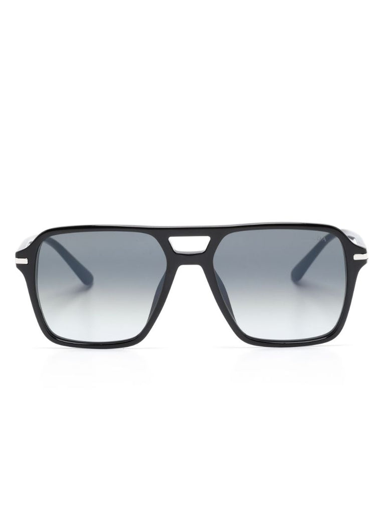 Black Pilot Frame Sunglasses