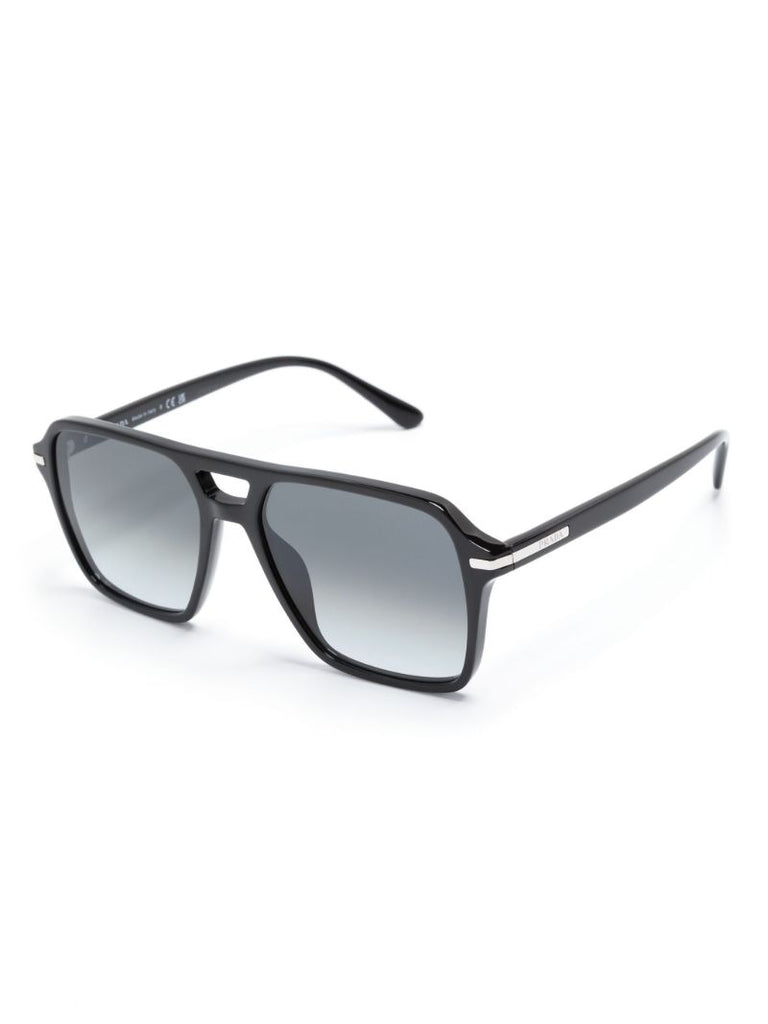 Black Pilot Frame Sunglasses