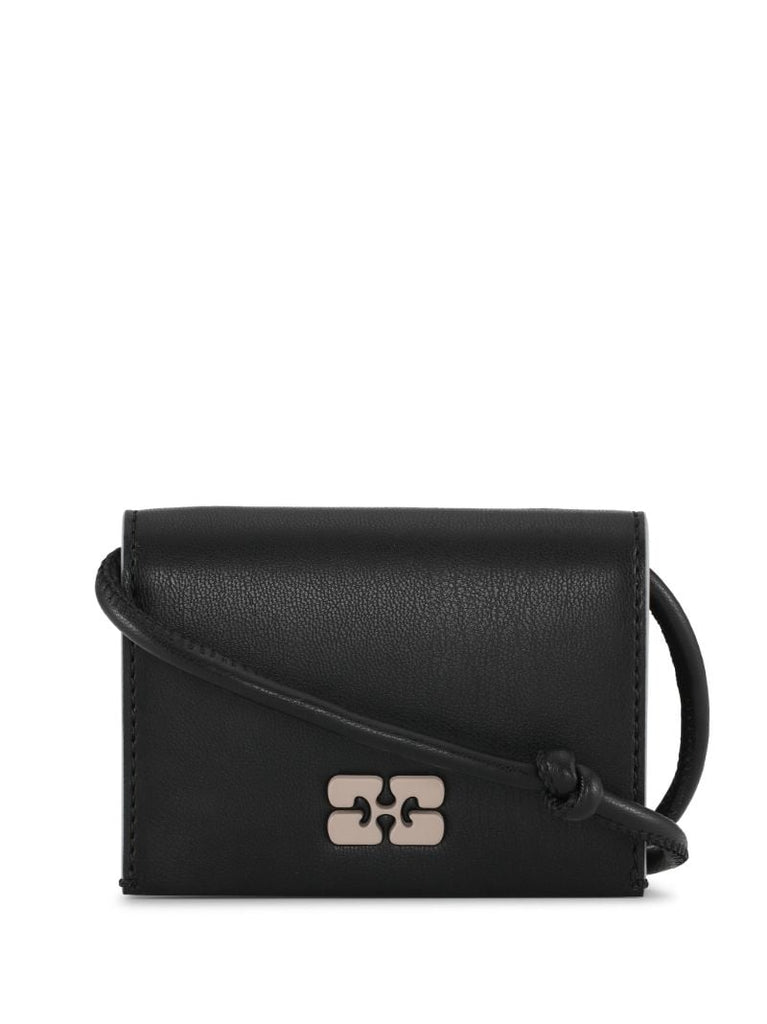 Black Bou Leather Strap Wallet