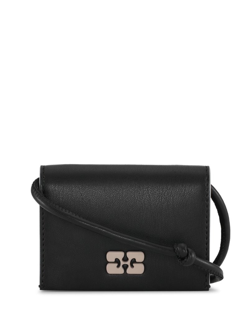 Black Bou Leather Strap Wallet