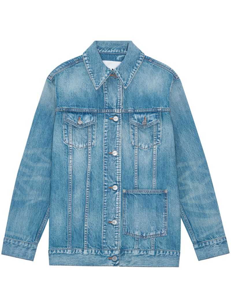 Blue Logo-patch Denim Jacket