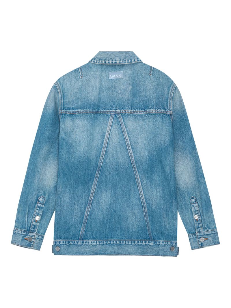Blue Logo-patch Denim Jacket