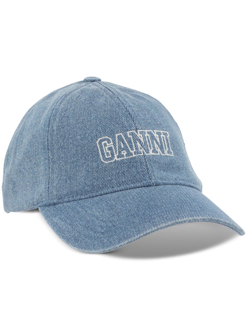 Blue Logo-embroidered Denim Baseball Cap