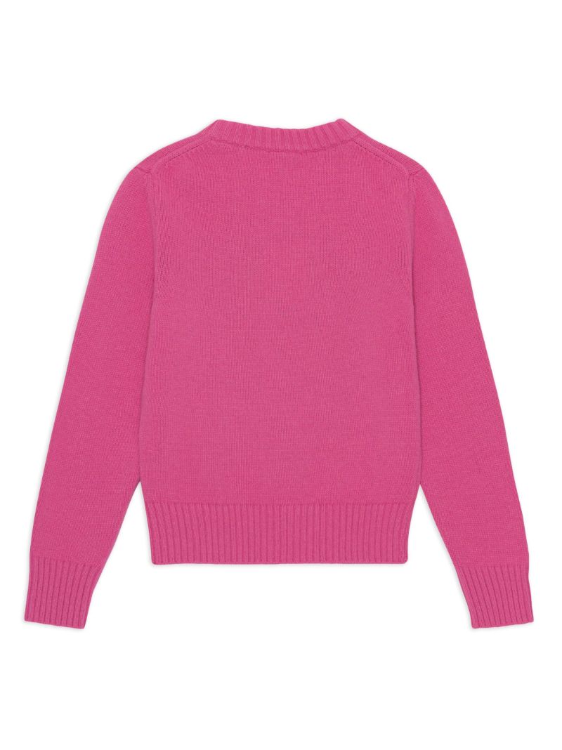 Pink Logo-embroidered Sweater
