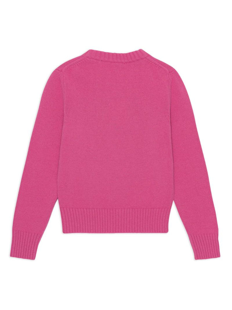 Pink Logo-embroidered Sweater
