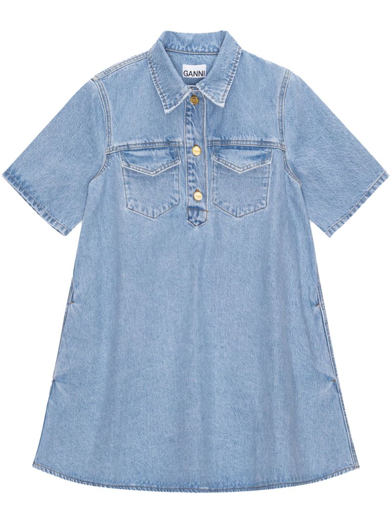 Blue Denim Mini Dress