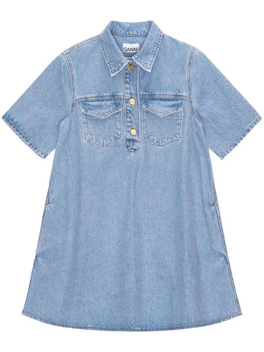 Blue Denim Mini Dress