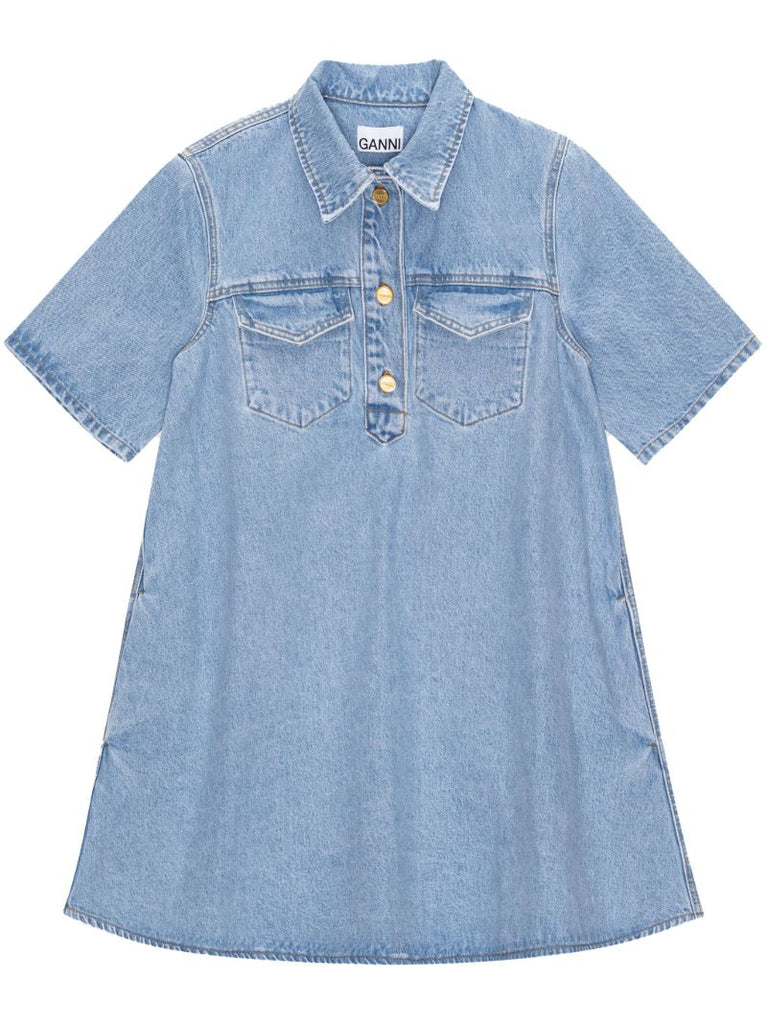 Blue Denim Mini Dress