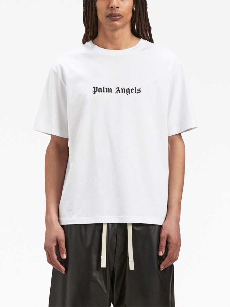White Logo-print Cotton T-shirt