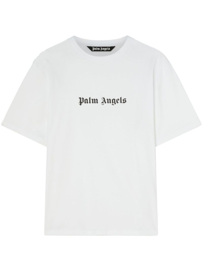 White Logo-print Cotton T-shirt