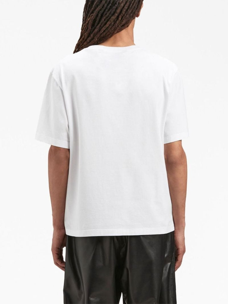White Logo-print Cotton T-shirt