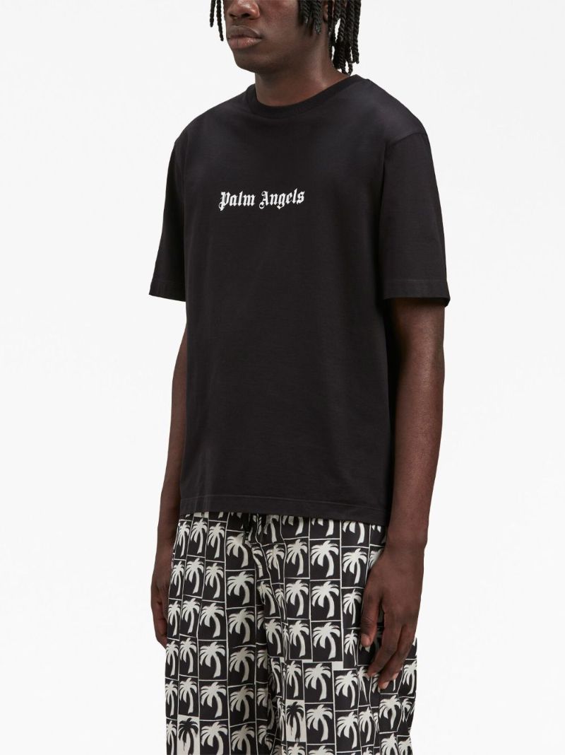 Black Logo-print Cotton T-shirt