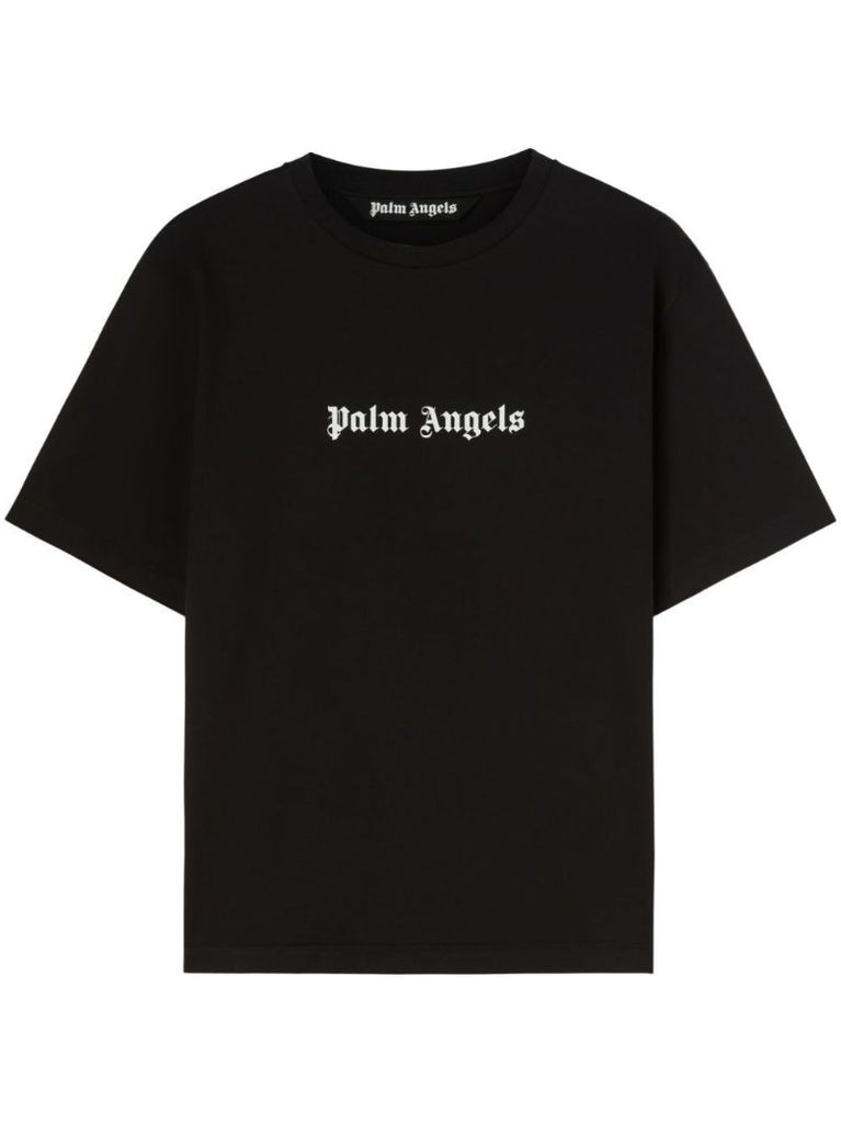 Black Logo-print Cotton T-shirt